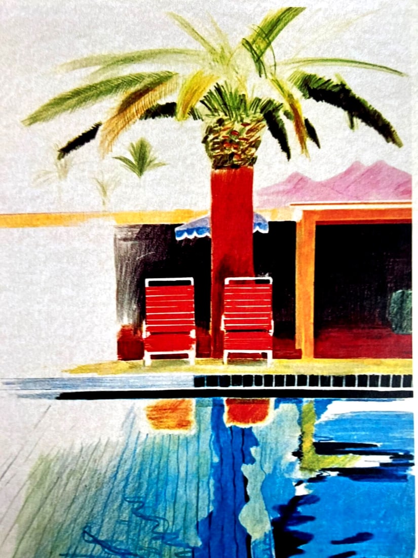 Numbered David Hockney Lithograph - 3