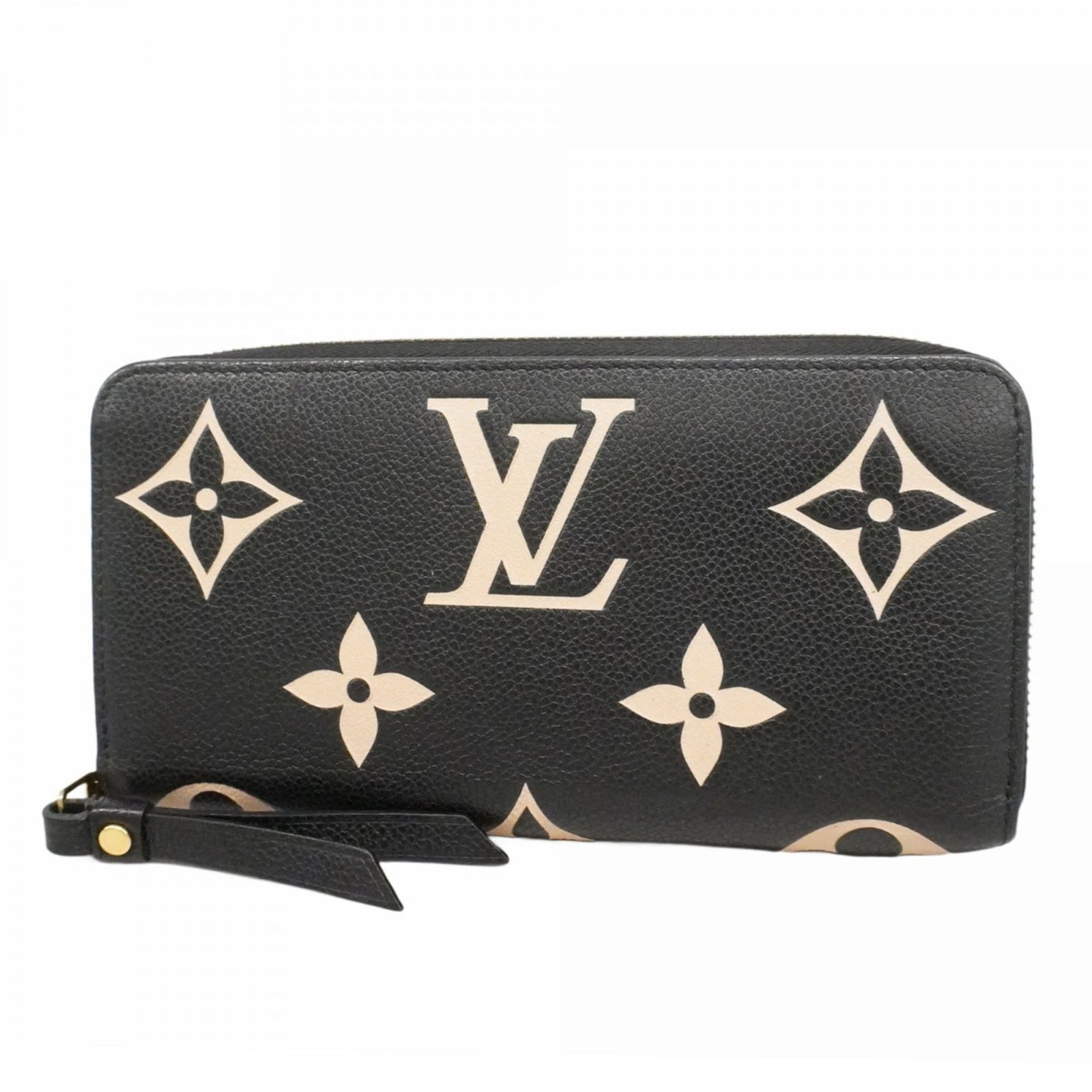 Louis Vuitton Bi-Fold Long Wallet: Louis Vuitton Bi-Fold Long Wallet A timeless piece from the iconic Louis Vuitton brand, this bi-fold long wallet boasts classic design and premium quality. With its spacious interior and sleek beige f
