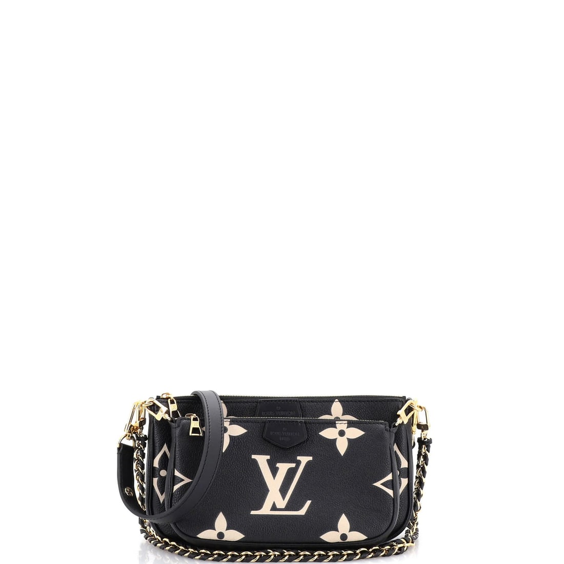 Giant Louis Vuitton Multi Pochette Accessoires Bicolor Monogram Empreinte: Giant Louis Vuitton Multi Pochette Accessoires Bicolor Monogram Empreinte For sale is a stunning Louis Vuitton Multi Pochette Accessoires Bicolor Monogram Empreinte cross body bag, boasting the iconic