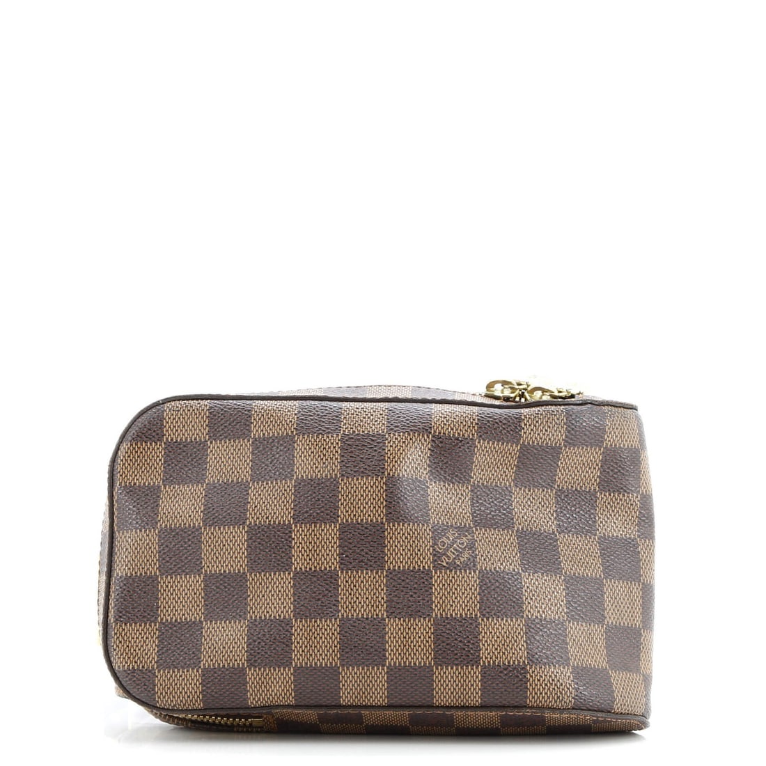Damier Louis Vuitton Geronimos Waist Bag: Damier Louis Vuitton Geronimos Waist Bag A rare find for the Louis Vuitton enthusiast, this Damier Geronimos Waist Bag boasts the iconic monogram pattern in rich brown canvas, complete with gold hardw