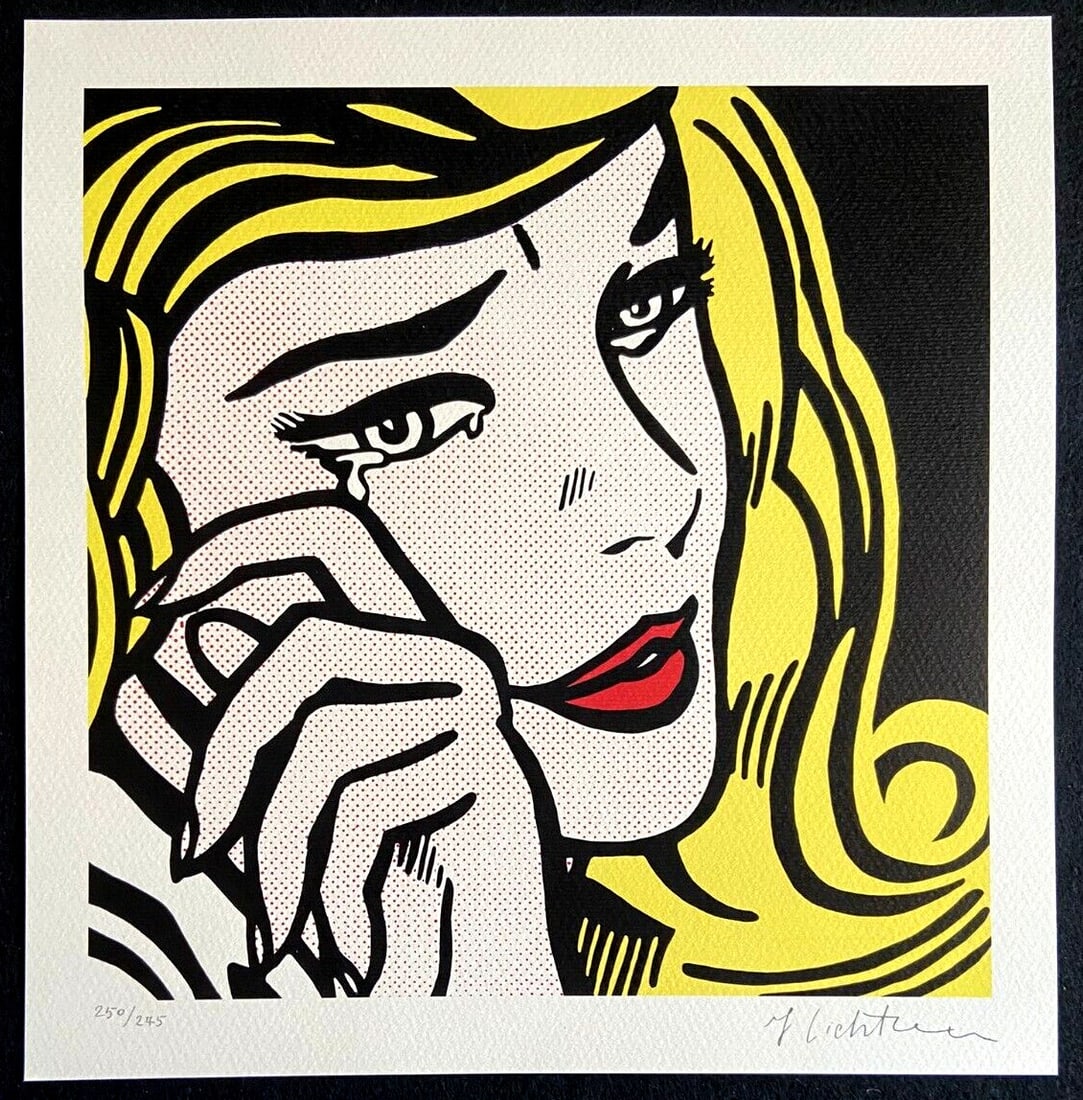 Certificata Roy Lichtenstein Lithograph Originale Numerata A Mano Firmata: Certificata Roy Lichtenstein Lithograph Originale Numerata A Mano Firmata Own a rare and iconic piece of art history with this original 1983 lithograph by Roy Lichtenstein, featuring his signature