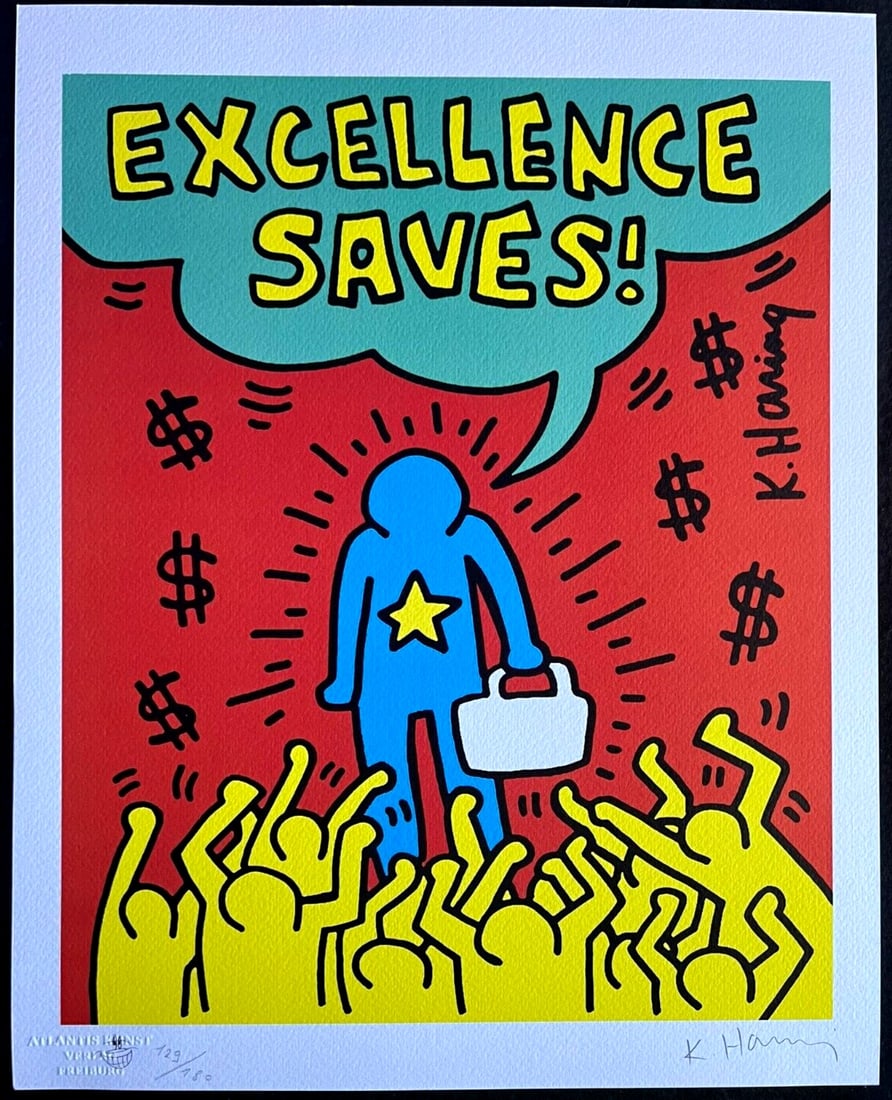 Numbered Keith Haring Lithograph - 2