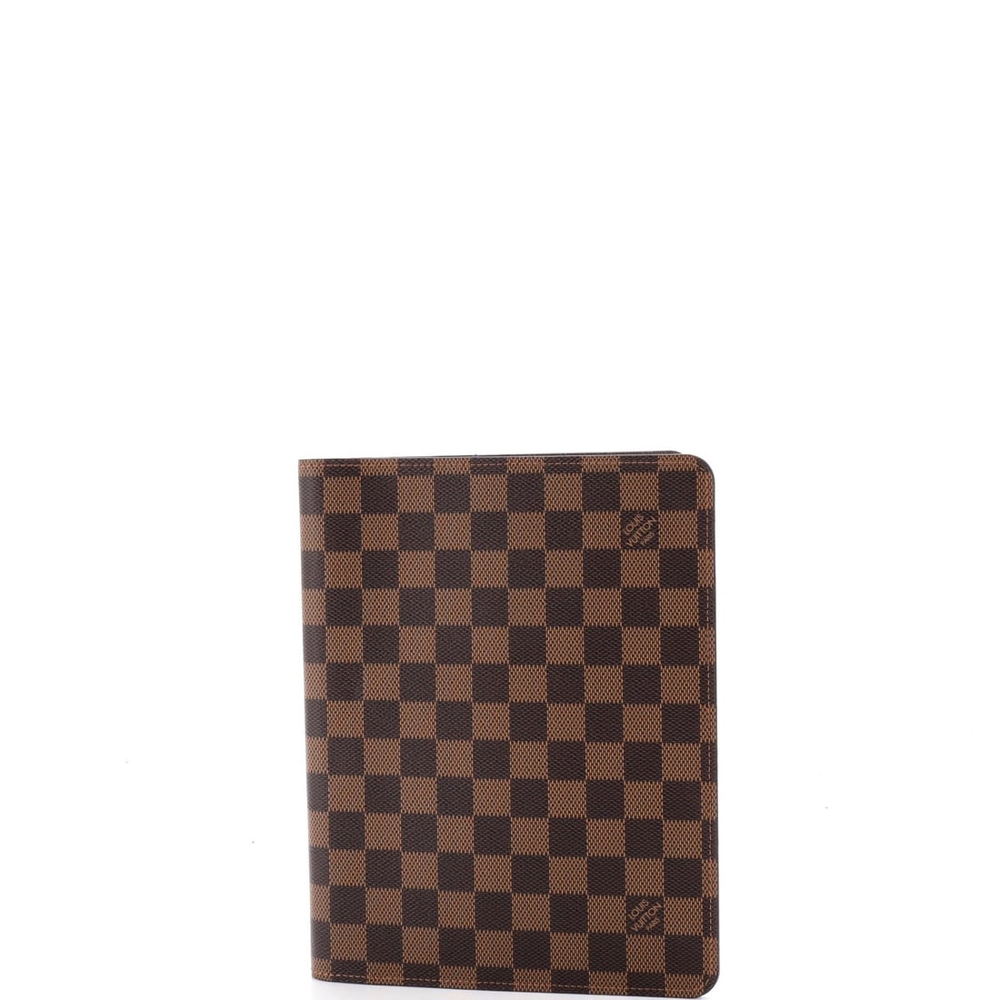 Louis Vuitton Damier Desk Agenda Cover: Louis Vuitton Damier Desk Agenda Cover Add a touch of timeless elegance to your workspace with this exquisite Louis Vuitton Damier Desk Agenda Cover. Crafted from high-quality canvas and adorned with