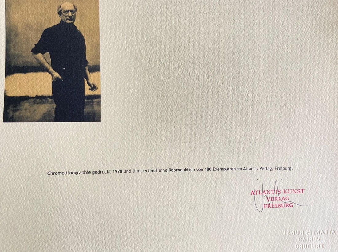 Mark Rothko Lithograph #Op Numbered - 9