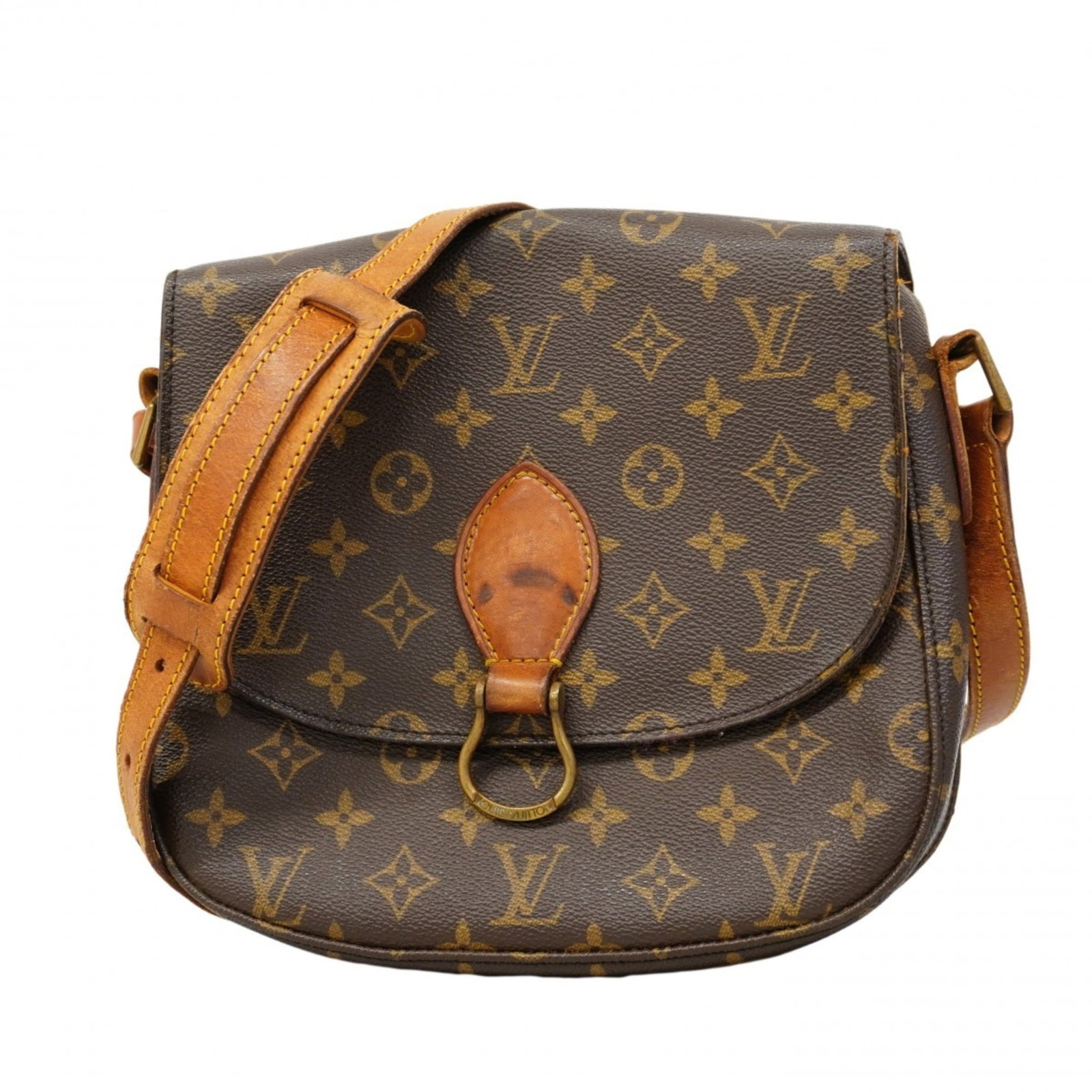 Bag Louis Vuitton Shoulder: Bag Louis Vuitton Shoulder A classic Louis Vuitton shoulder bag in rich, timeless brown leather, perfect for adding a touch of sophistication to any outfit. With its iconic monogram pattern and sturdy