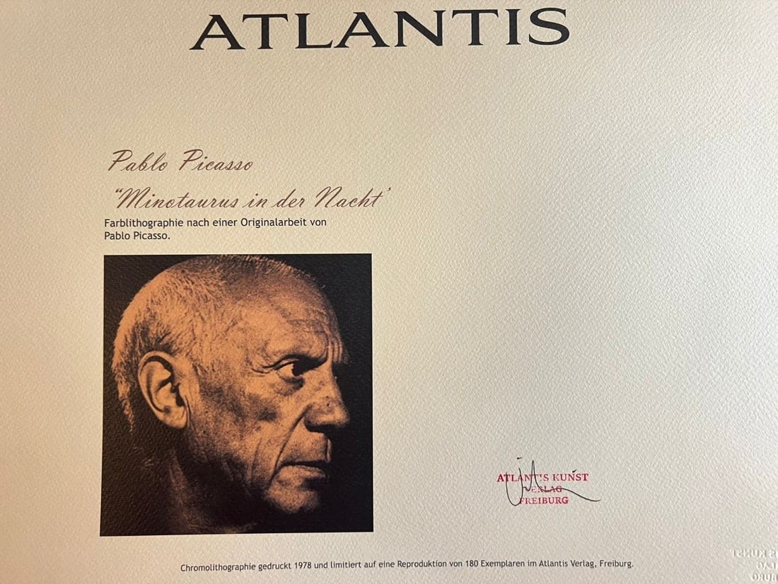 Numbered Pablo Picasso Lithograph - 13