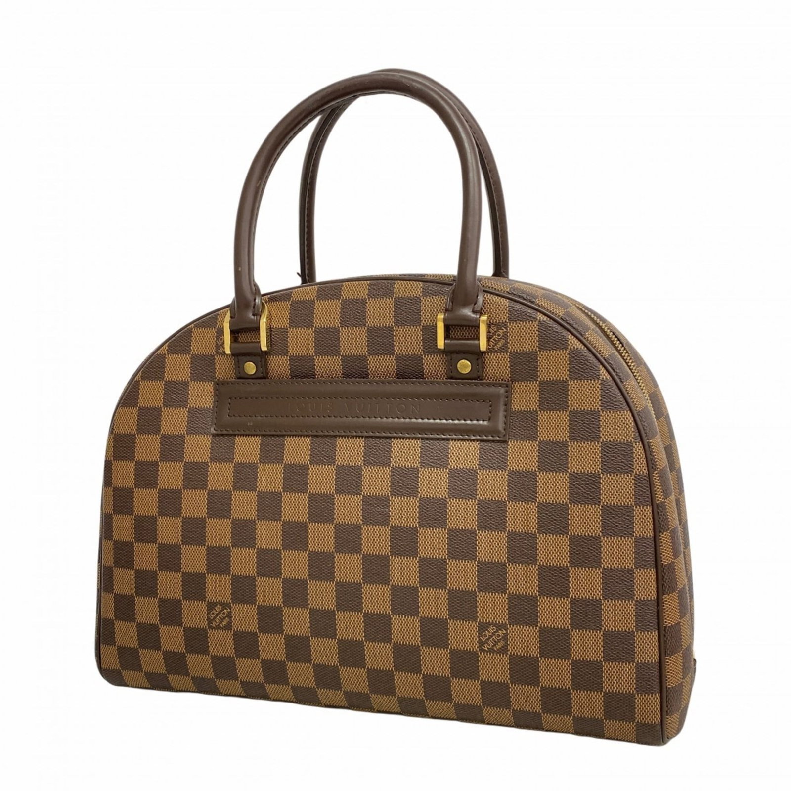 Handbag Louis Vuitton: Handbag Louis Vuitton A stunning Louis Vuitton handbag, Ebene in color, boasts the iconic monogram pattern and premium leather construction that defines this luxury brand. With its classic design and