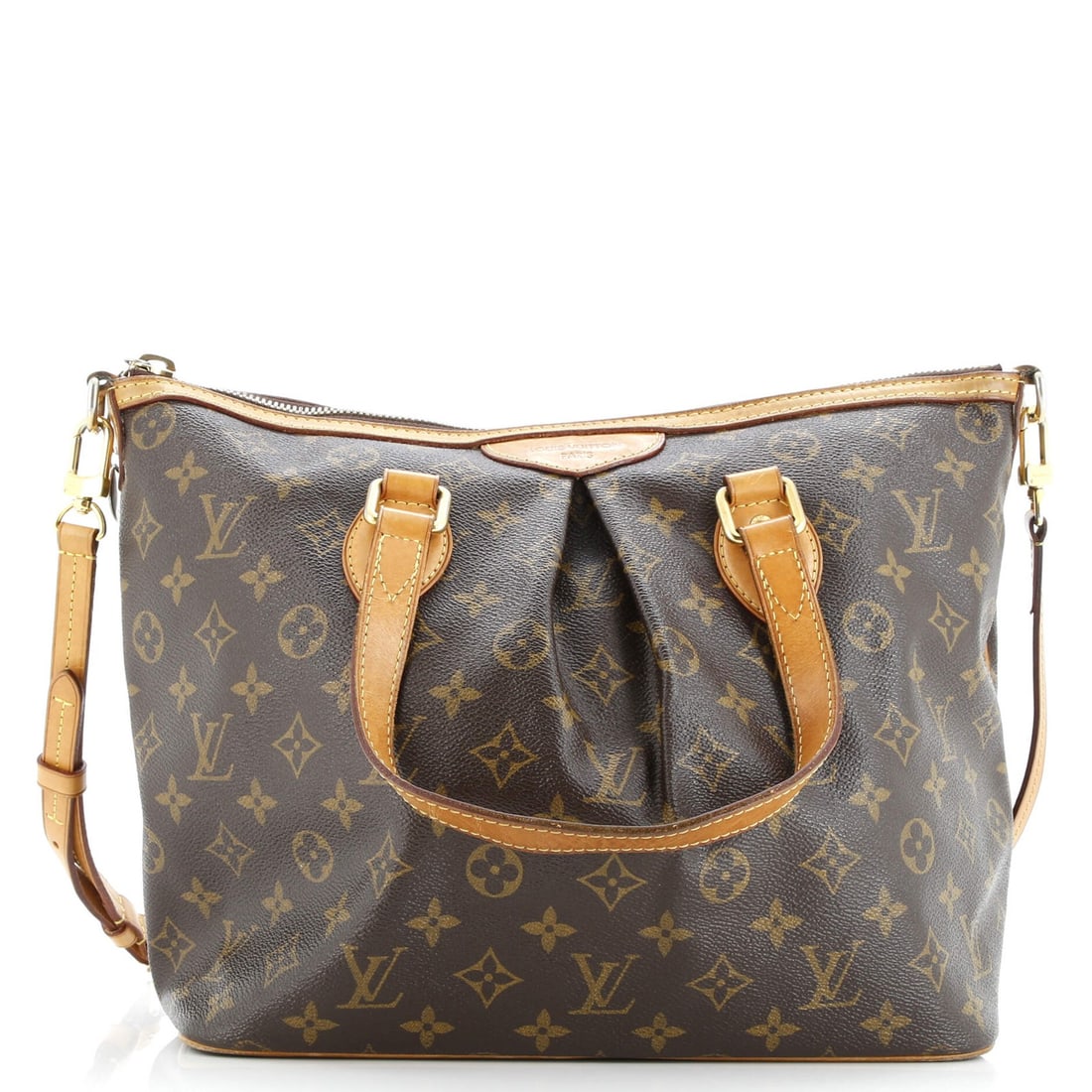 Louis Vuitton Palermo Monogram Canvas Handbag: Louis Vuitton Palermo Monogram Canvas Handbag Experience the timeless elegance of Louis Vuitton's Palermo Monogram Canvas Handbag, boasting a rich brown exterior with iconic monogram pattern and durab