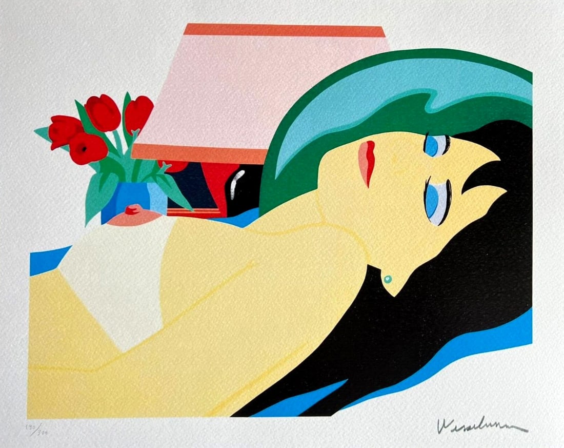 300 Tom Wesselmann Lithograph Op Numbered: 300 Tom Wesselmann Lithograph Op Numbered A rare opportunity to own a stunning piece of modern art, Tom Wesselmann's 'Painted by Bedroom' lithograph is a limited edition print from 2005, signed and nu