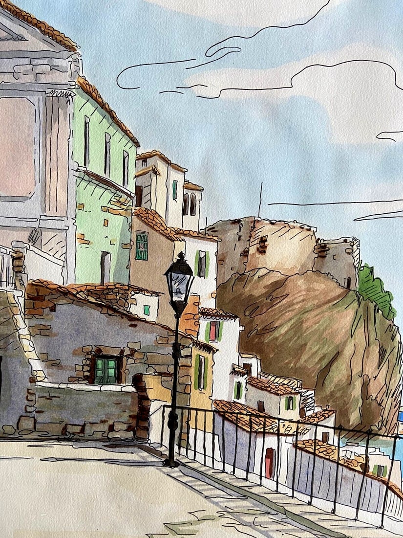 Aldo Riso "Scilla" 60x80 Painted Etching - Authenticated - 4