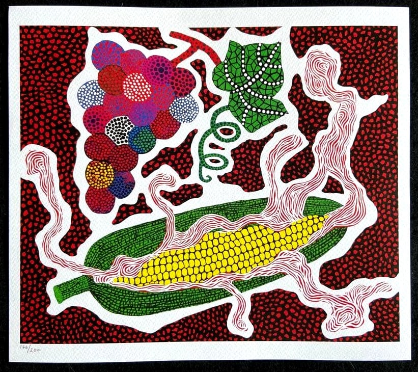 Yayoi Kusama Lithograph, Mori Art Museum, Limited Edition: Yayoi Kusama Lithograph, Mori Art Museum, Limited Edition Experience the vibrant world of Yayoi Kusama with this limited edition lithograph, printed in 2011 by the renowned Mori Art Museum. One of onl