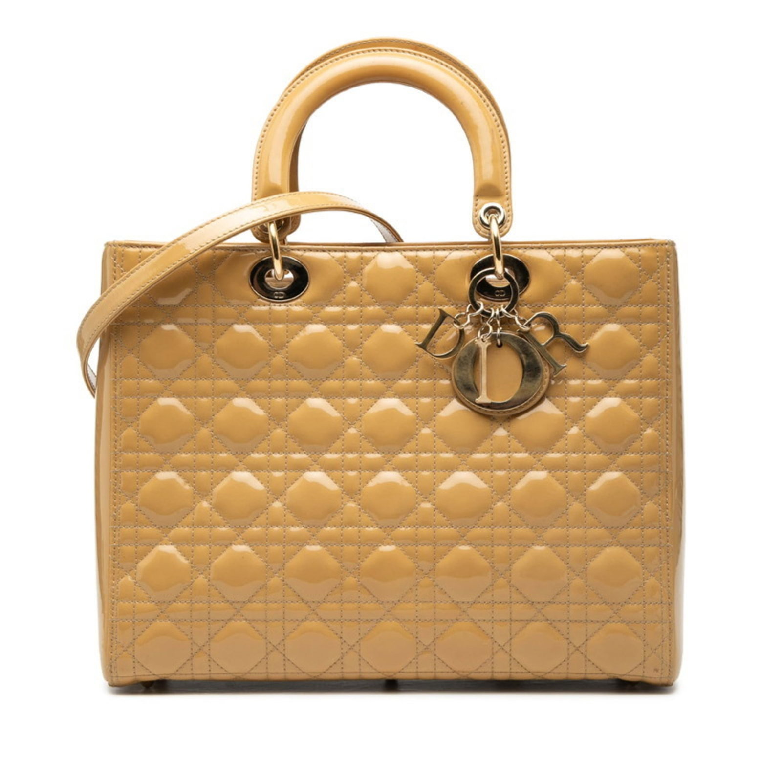 Christian Dior Patent Leather Shoulder Bag: Christian Dior Patent Leather Shoulder Bag Experience the timeless elegance of Christian Dior with this stunning patent leather shoulder bag, boasting classic design and luxurious finish. With its und