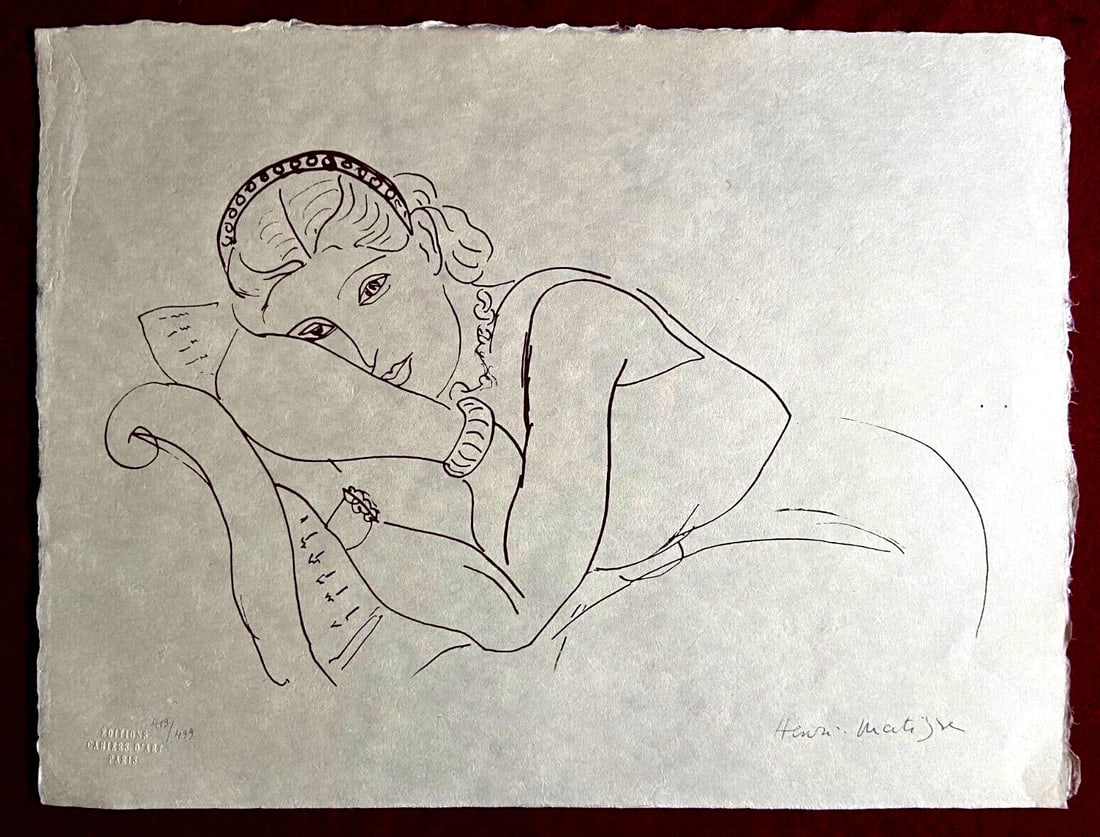 Picasso Henri Matisse Lithograph Contract Numbered Pablo: Picasso Henri Matisse Lithograph Contract Numbered Pablo A stunning lithograph by the French masters, Pablo Picasso and Henri Matisse, is up for grabs! This rare contract numbered piece measures 45 x