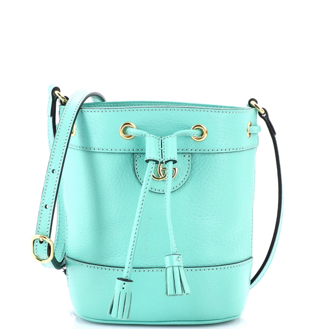 Gucci Ophidia Mini Leather Bucket Bag: Gucci Ophidia Mini Leather Bucket Bag The Gucci Ophidia Mini Leather Bucket Bag is a stylish and compact accessory that exudes luxury with its signature green exterior leather and gold hardware. With