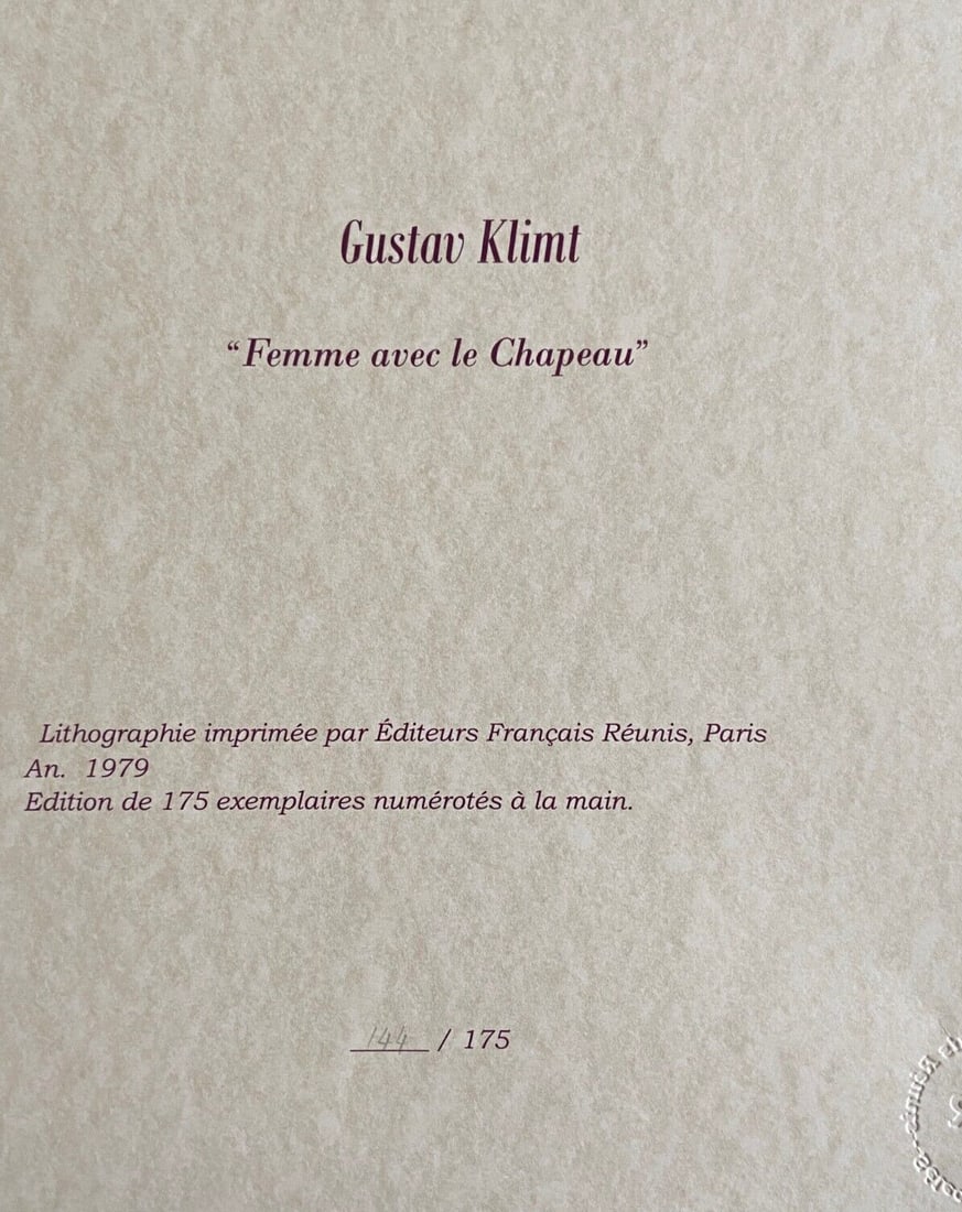 Lithograph Gustav Klimt - 6