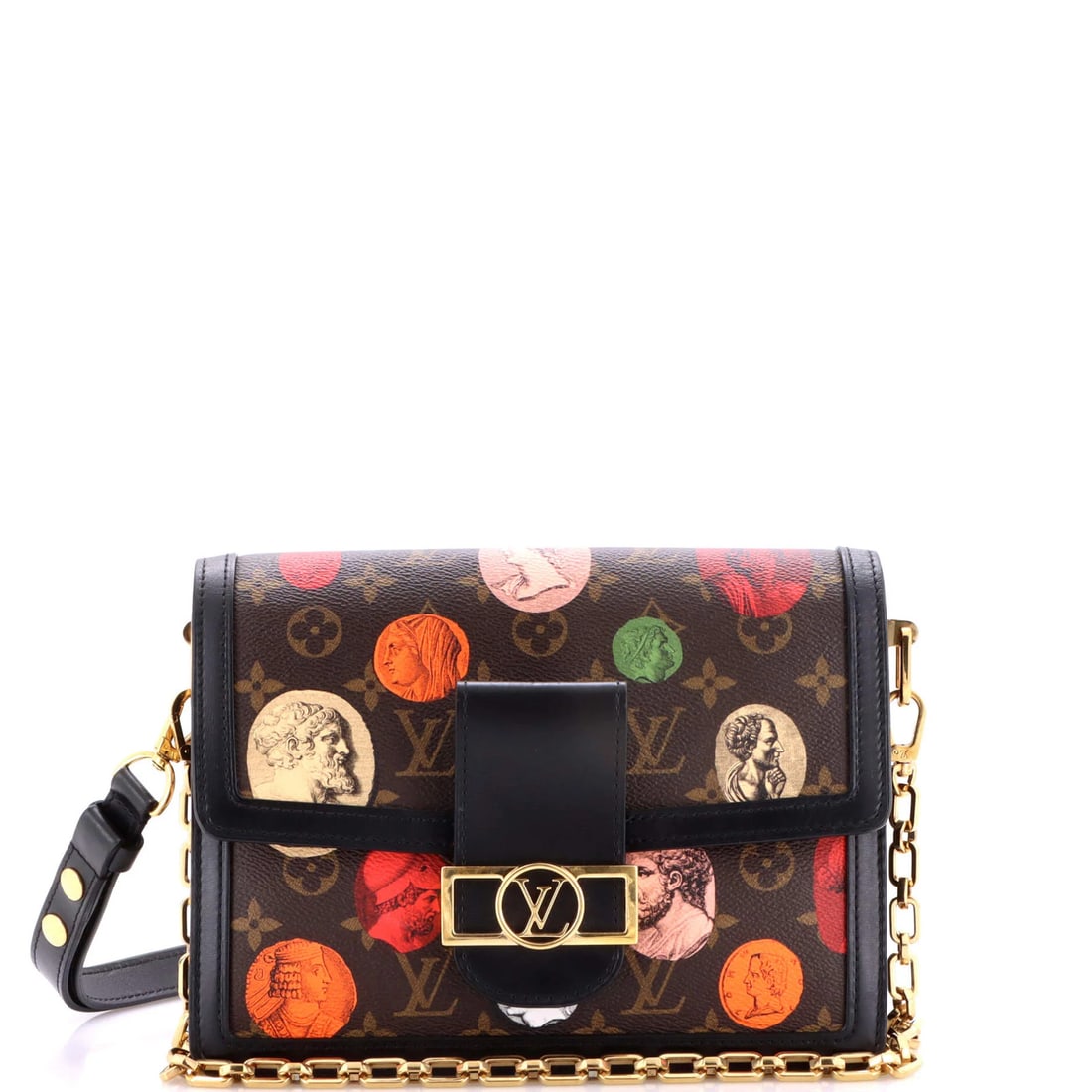 Louis Vuitton Dauphine Shoulder Bag - Limited Edition Fornasetti Cameo Monogram: Louis Vuitton Dauphine Shoulder Bag - Limited Edition Fornasetti Cameo Monogram A true connoisseur's dream, the Louis Vuitton Dauphine Shoulder Bag is a rare and coveted piece, boasting the iconic For