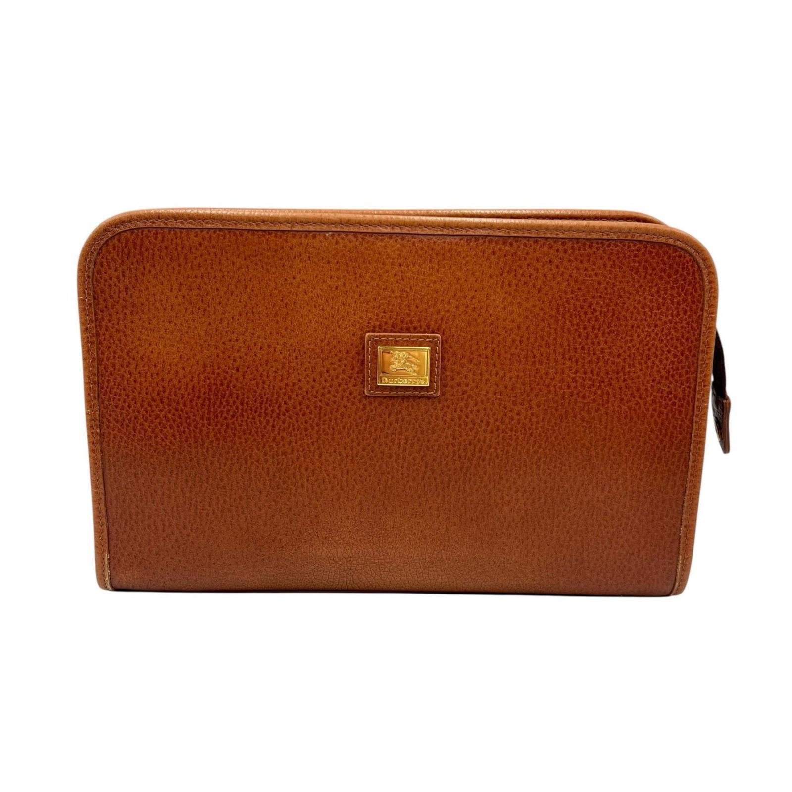 Burberry Leather Clutch Bag: Burberry Leather Clutch Bag A timeless Burberry leather clutch bag in rich brown, perfect for adding a touch of sophistication to any evening outfit. With its classic design and high-quality leather c