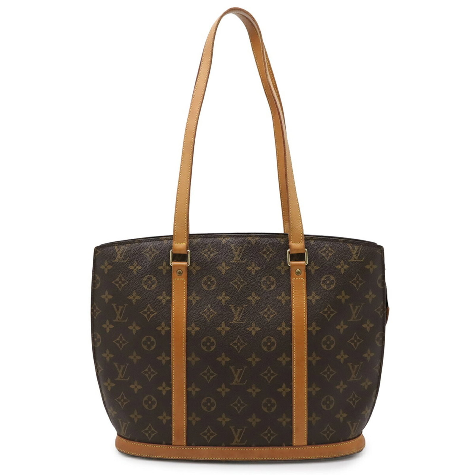 Louis Vuitton Monogram Tote Bag: Louis Vuitton Monogram Tote Bag Experience the timeless elegance of Louis Vuitton with this classic Monogram Tote Bag, boasting the iconic interlocking LV monogram pattern in rich brown leather. With