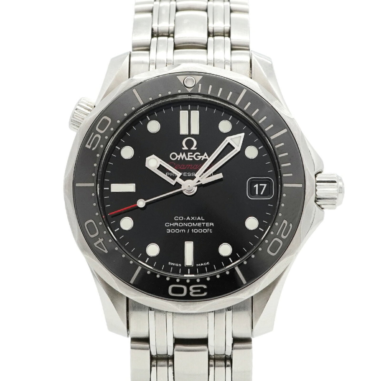 Wristwatch Omega: Wristwatch Omega A sleek and timeless Omega wristwatch, this 36.2mm stainless steel timepiece boasts a classic black dial and is crafted with durability in mind. With its iconic design and reliable Sw