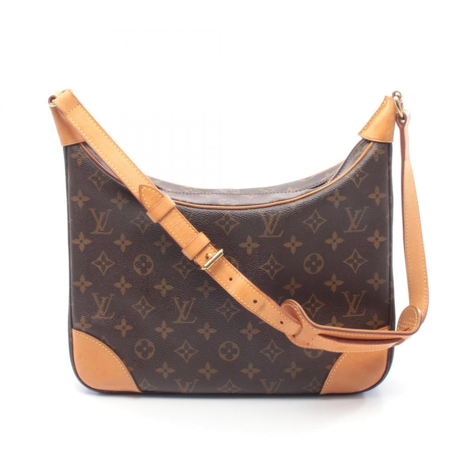 Louis Vuitton Shoulder Bag in Coated Canvas and Leather: Louis Vuitton Shoulder Bag in Coated Canvas and Leather A timeless piece from the iconic Louis Vuitton brand, this shoulder bag boasts a classic design with a modern twist. Crafted from high-quality c
