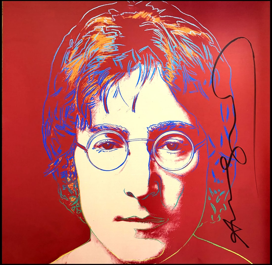 Certificate Of Authenticity Foundation - Andy Warhol Poster: Certificate Of Authenticity Foundation - Andy Warhol Poster Own a piece of pop art history with this stunning original poster signed by Andy Warhol himself, featuring his iconic portrait of John Lenno