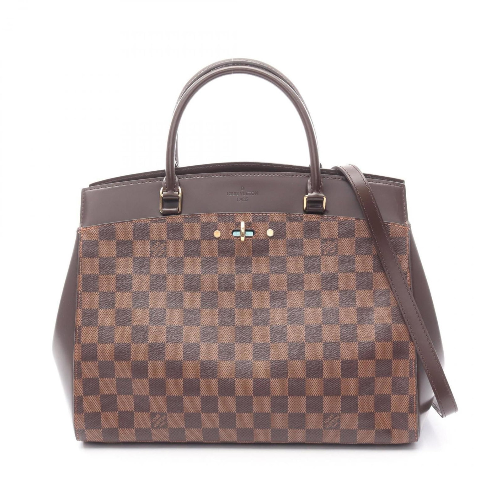 Louis Vuitton Damier Canvas Coated Handbag in PVC and Leather: Louis Vuitton Damier Canvas Coated Handbag in PVC and Leather A timeless Louis Vuitton Damier canvas handbag, crafted with premium materials and iconic design. This beautifully coated bag boasts a ric