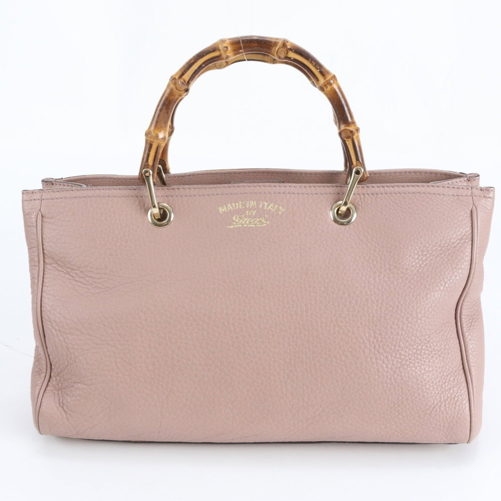 Leather - Gucci Handbag - Tote Bag Bamboo: Leather - Gucci Handbag - Tote Bag Bamboo A stunning Gucci tote bag, crafted from luxurious bamboo and supple leather, boasts a vibrant pink hue that adds a pop of personality to any outfit. With its
