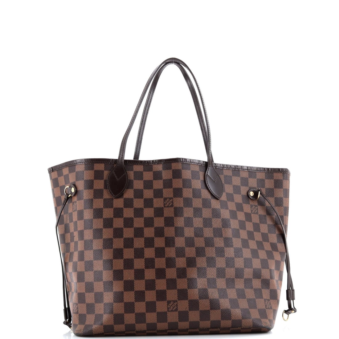 Louis Vuitton Neverfull Damier MM Tote: Louis Vuitton Neverfull Damier MM Tote A timeless and iconic piece, the Louis Vuitton Neverfull Damier MM Tote boasts classic design with a touch of elegance. With its spacious interior, gold