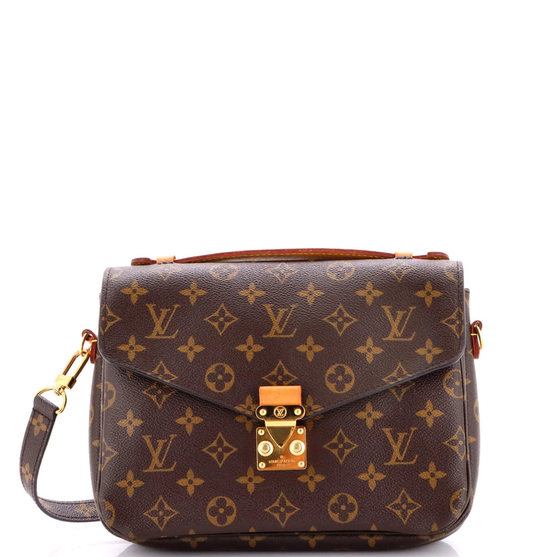 Canvas Louis Vuitton Pochette Metis Monogram: Canvas Louis Vuitton Pochette Metis Monogram A rare and stylish find for the Louis Vuitton enthusiast, this Pochette Metis Monogram canvas messenger bag boasts the iconic LV monogram pattern in rich b