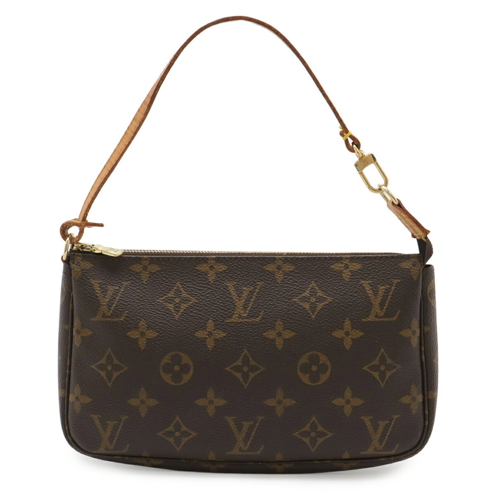 Louis Vuitton Pochette Pouch Monogram: Louis Vuitton Pochette Pouch Monogram A timeless piece from the iconic Louis Vuitton brand, this monogrammed Pochette Pouch is a stylish and practical accessory for everyday use. With its classic desi