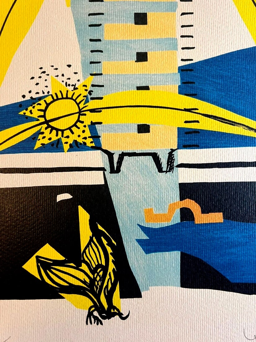 Numbered Le Corbusier Lithograph/ - 5