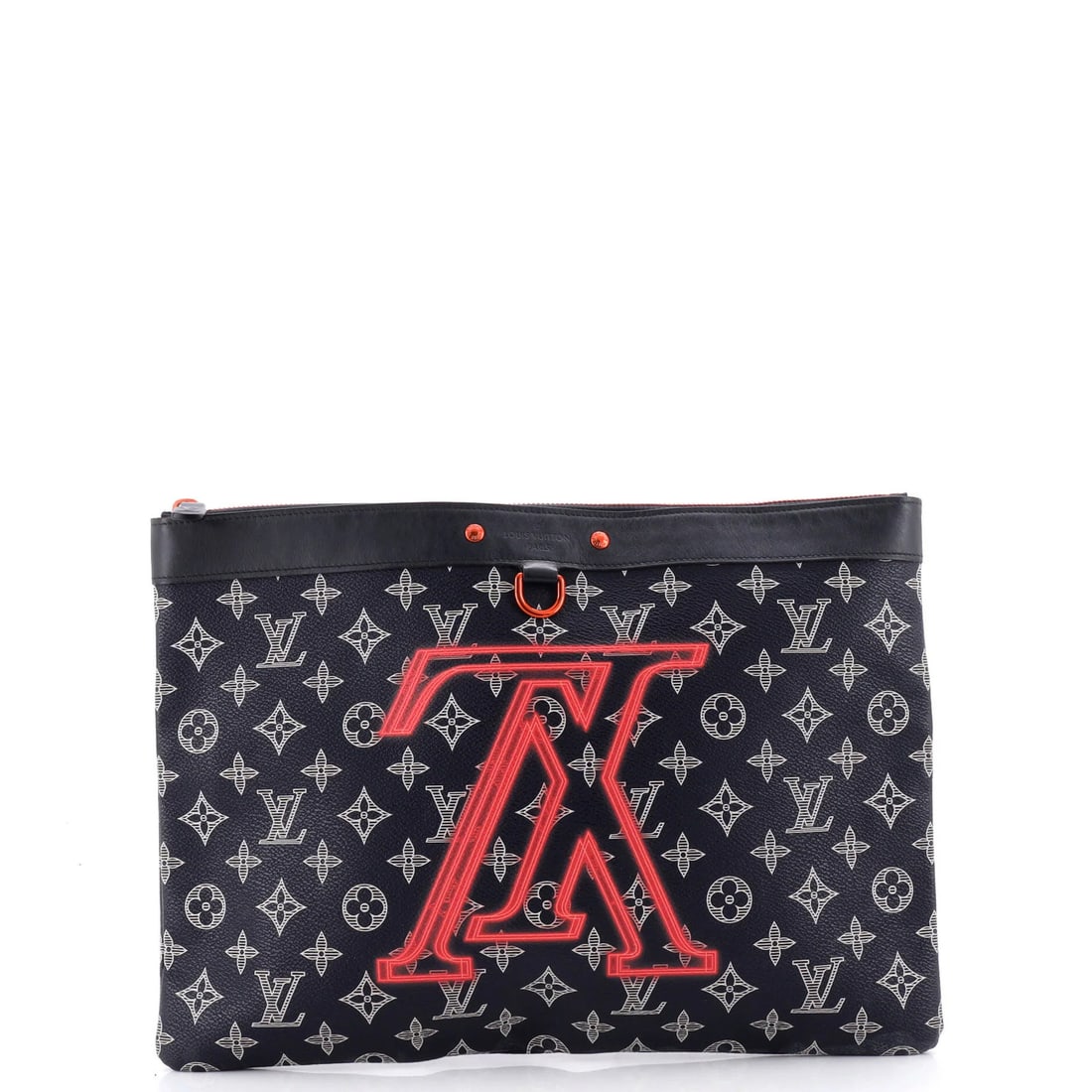 Louis Vuitton Pochette Apollo Limited Edition Monogram Ink GM: Louis Vuitton Pochette Apollo Limited Edition Monogram Ink GM Elevate your evening look with the iconic Louis Vuitton Pochette Apollo Limited Edition Monogram Ink GM, boasting its signature upside-dow
