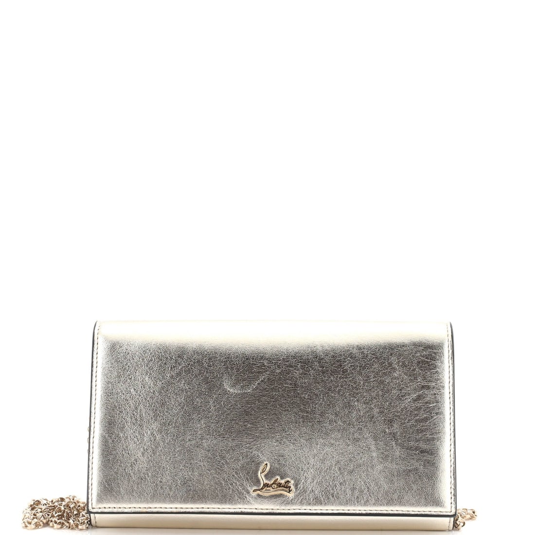 Leather Christian Louboutin Boudoir Chain Wallet: Leather Christian Louboutin Boudoir Chain Wallet Elevate your everyday style with the iconic Christian Louboutin Boudoir Chain Wallet, boasting sleek silver hardware and supple leather exterior that a