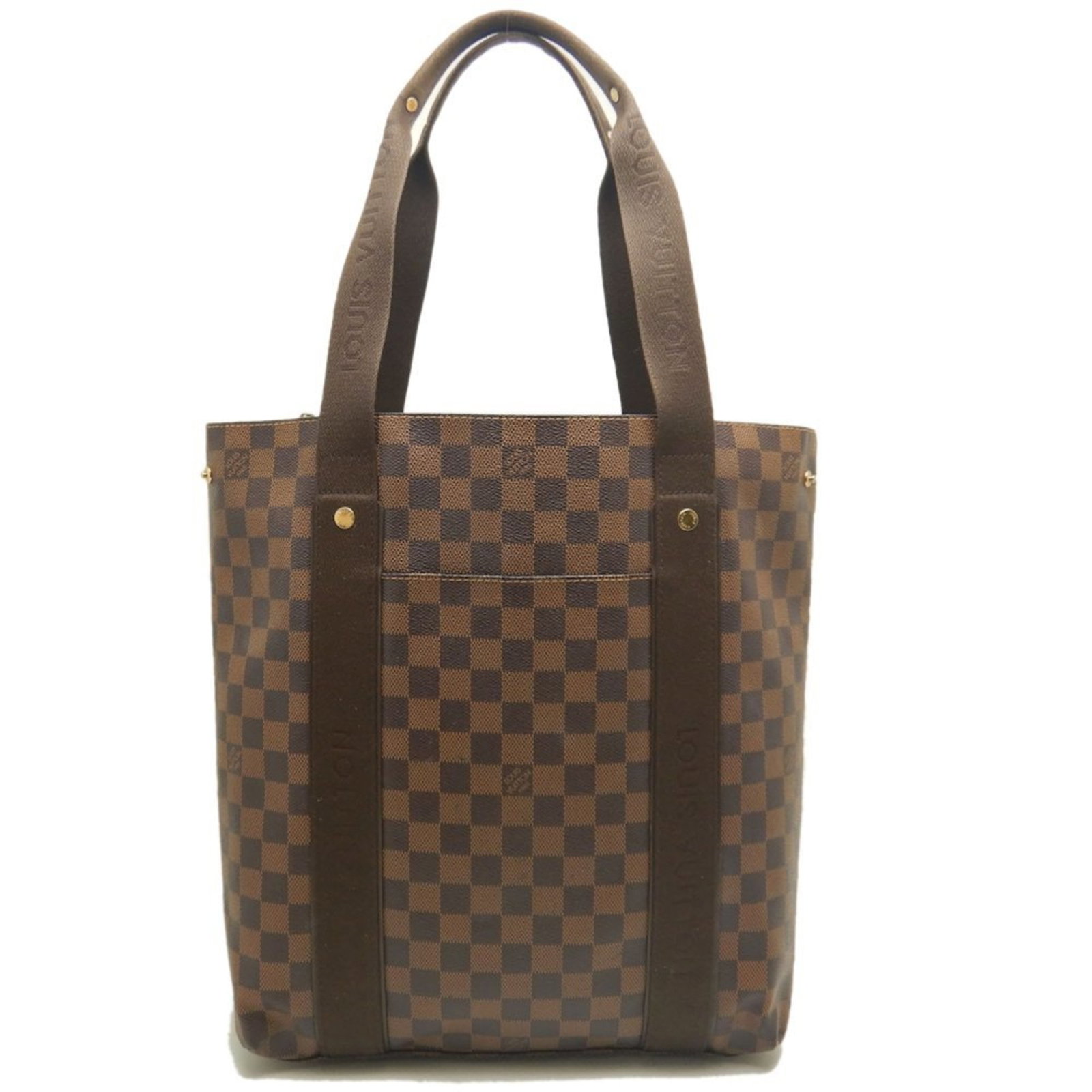 Louis Vuitton PVC Tote Bag: Louis Vuitton PVC Tote Bag A sleek and sophisticated Louis Vuitton PVC tote bag, perfect for daily errands or work, boasts the iconic Ebene monogram pattern in a durable PVC material that resists wear