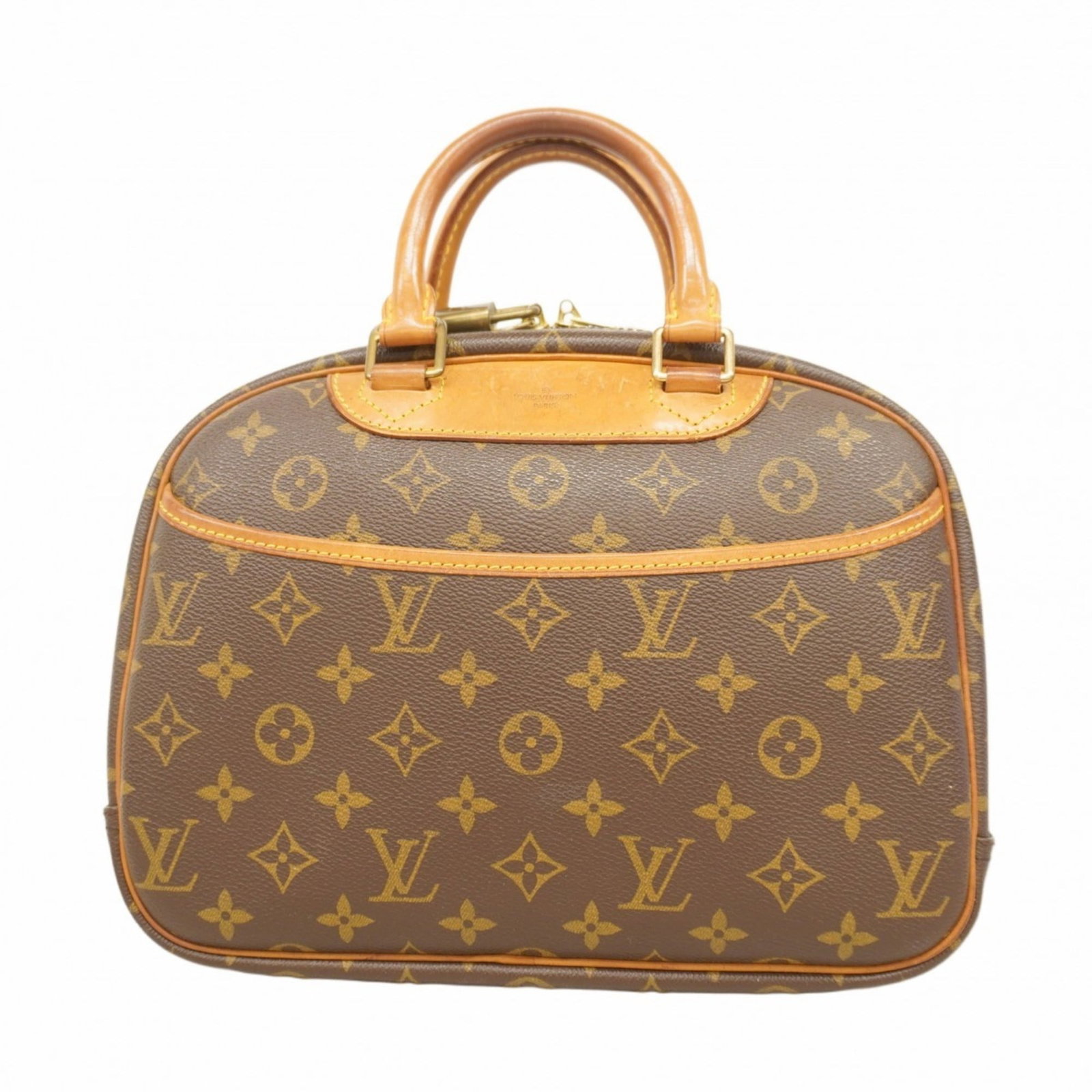 Handbag Louis Vuitton: Handbag Louis Vuitton A timeless piece of luxury, this pre-owned Louis Vuitton handbag boasts the iconic monogram pattern and rich brown leather, perfect for adding a touch of sophistication to any ou