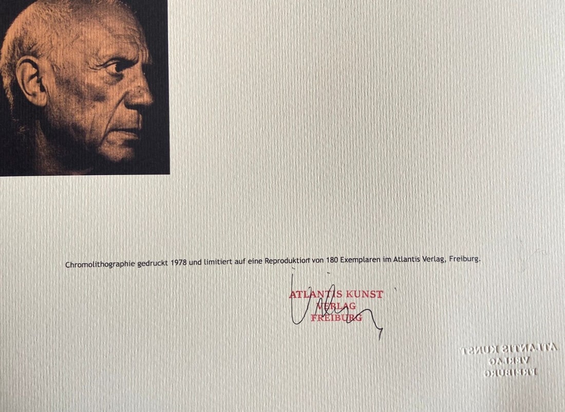 Numbered Pablo Picasso Lithograph - 8