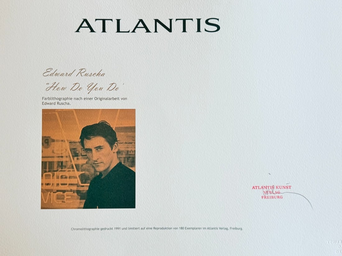 Lithograph Ed Ruscha - 9