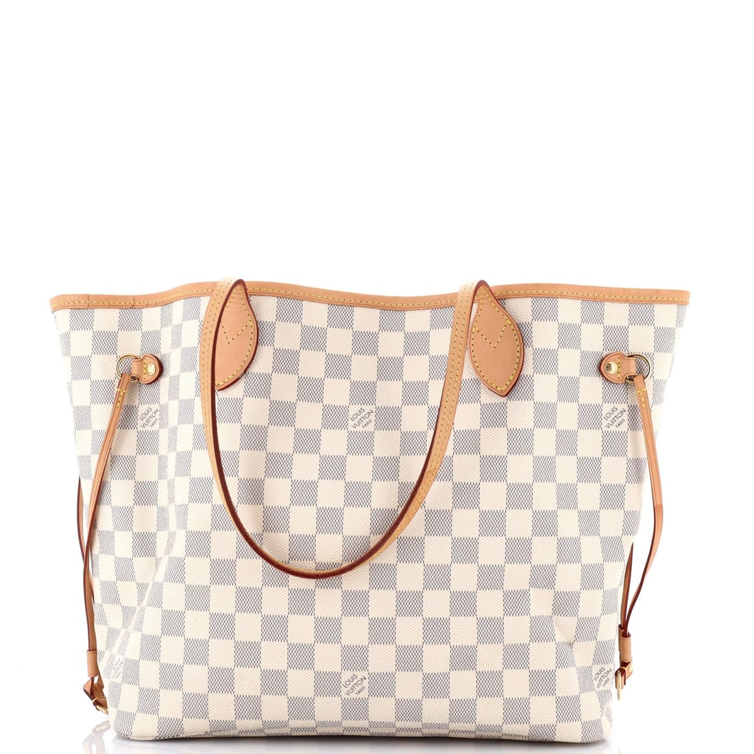 Louis Vuitton Neverfull Damier MM Tote: Louis Vuitton Neverfull Damier MM Tote A timeless and iconic piece, the Louis Vuitton Neverfull Damier MM Tote is a versatile and stylish accessory that exudes luxury. With its neutral exterior and pi