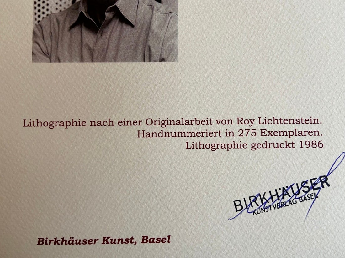 Numbered Roy Lichtenstein Lithograph - 12