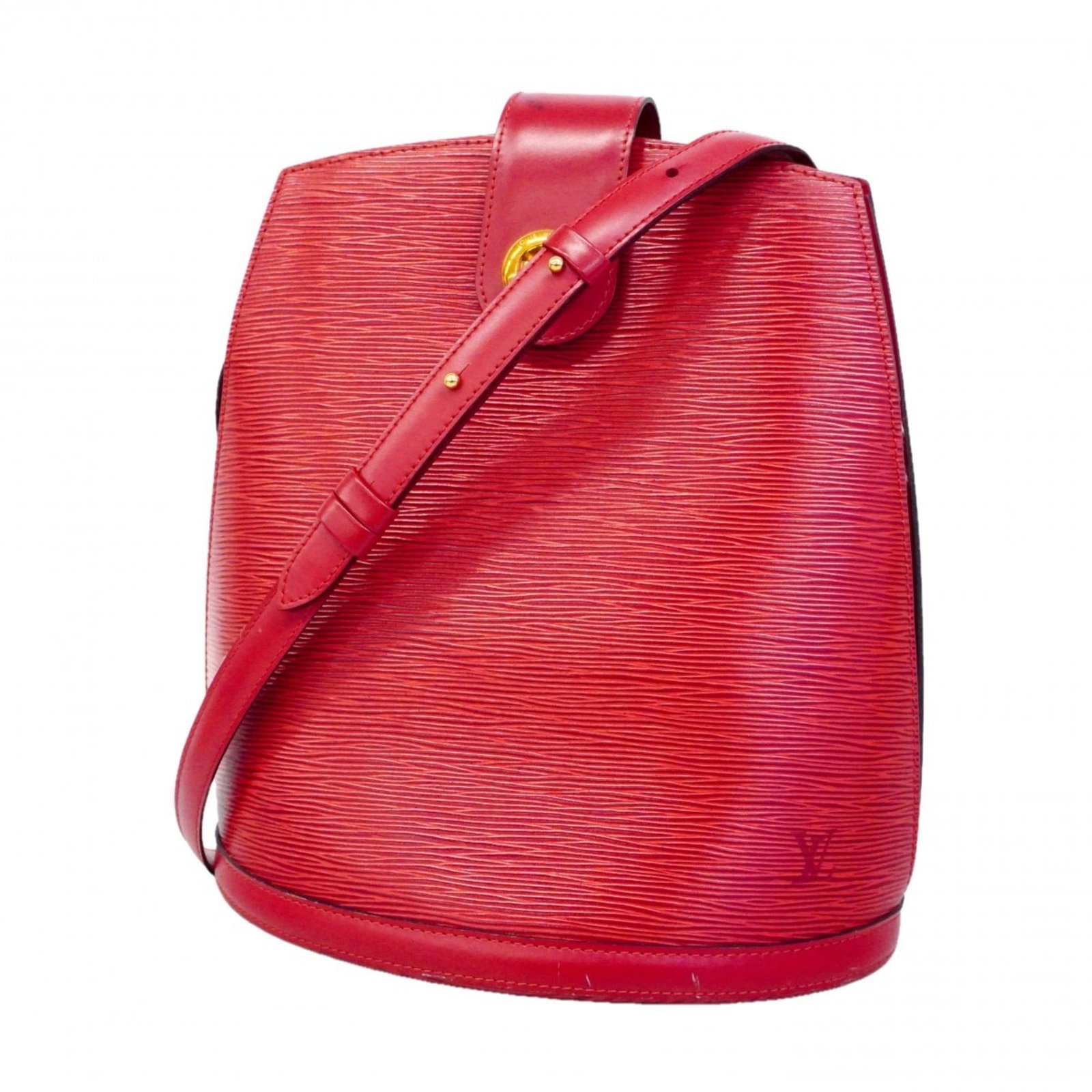 Bag Louis Vuitton Shoulder: Bag Louis Vuitton Shoulder A stunning Castilian Red Louis Vuitton shoulder bag, with its classic design and timeless elegance, is now available for the discerning collector. With its 30cm x 26cm x 17c