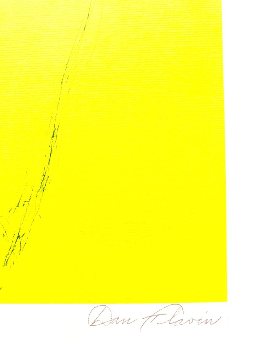 Stamp Dan Flavin Lithograph Op Numbered - 6