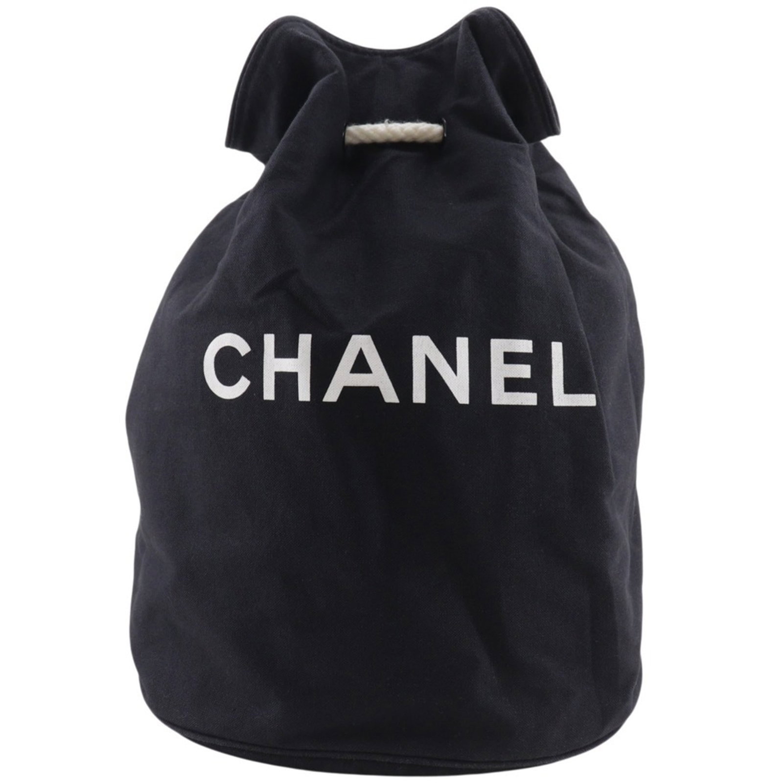 Chanel Canvas Shoulder Bag: Chanel Canvas Shoulder Bag A timeless and sophisticated Chanel canvas shoulder bag, this black beauty boasts the iconic interlocking CC clasp and clean lines that define the brand's signature style. W