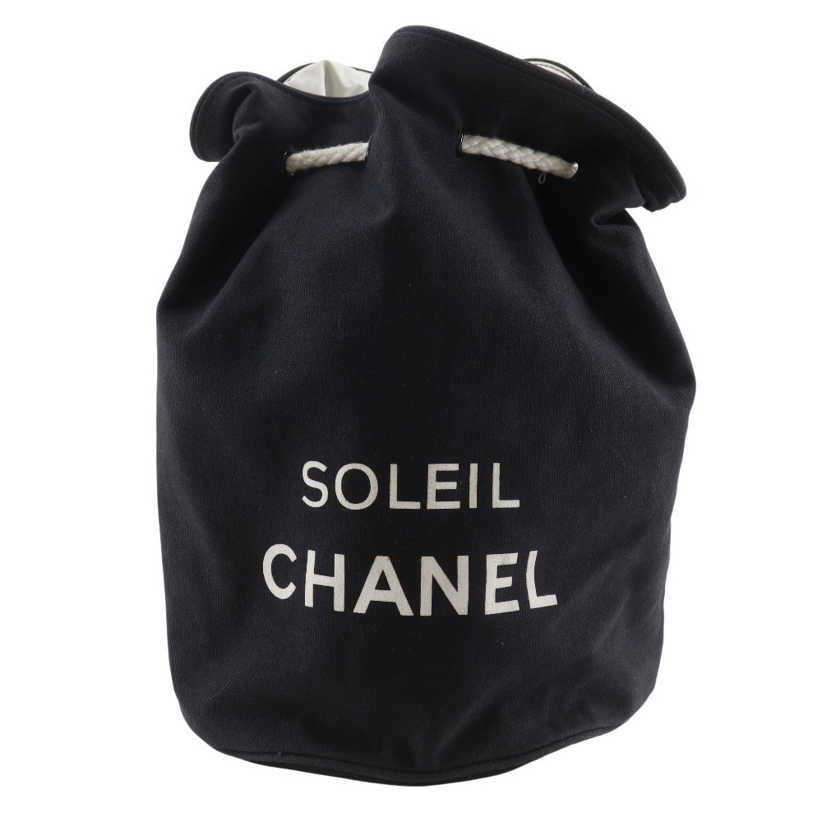Chanel Shoulder Bag in Cotton: Chanel Shoulder Bag in Cotton A timeless Chanel shoulder bag in black cotton, perfect for adding a touch of elegance to any outfit. With its classic design and spacious interior, this versatile bag is