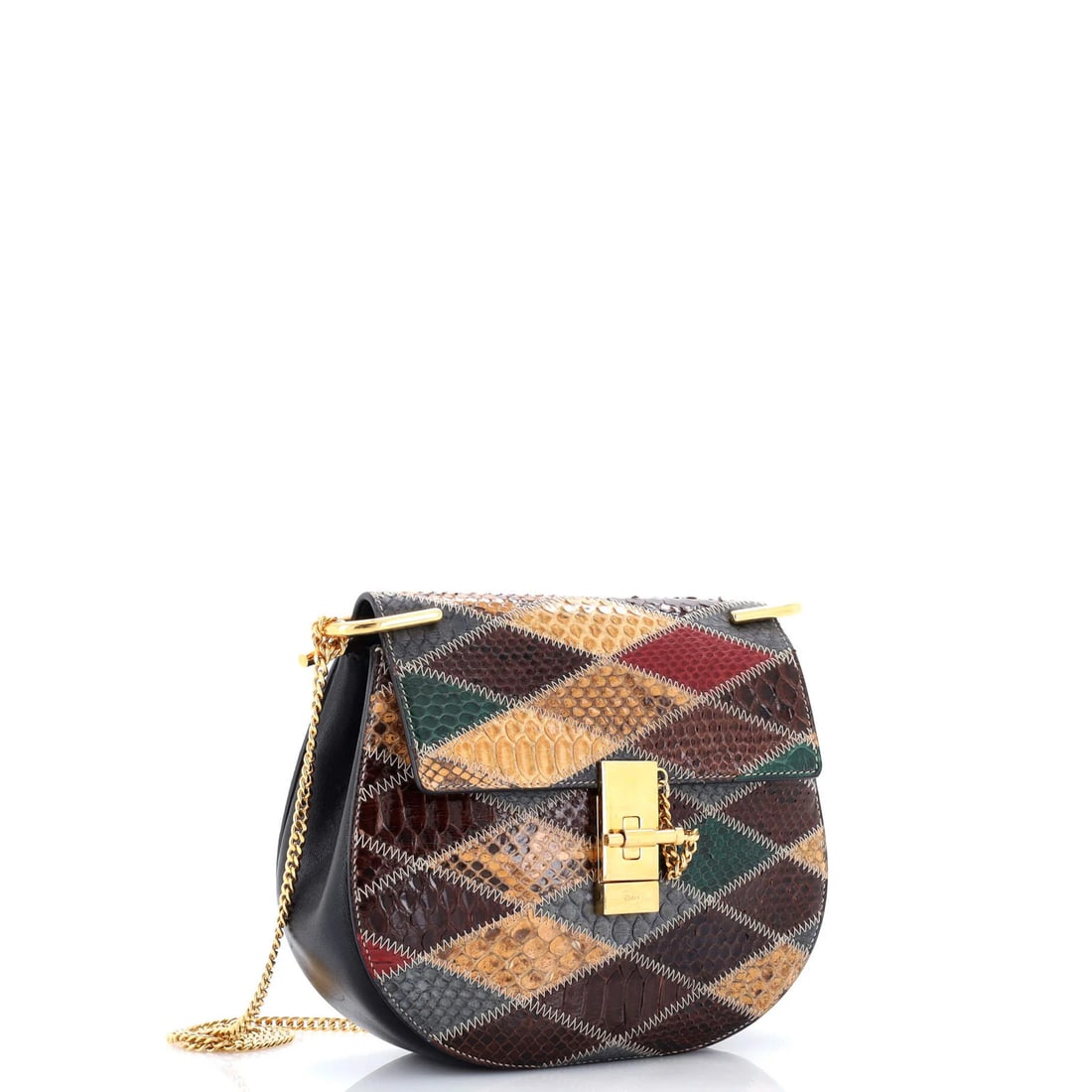 Chloe Drew Small Python Crossbody Bag - 2