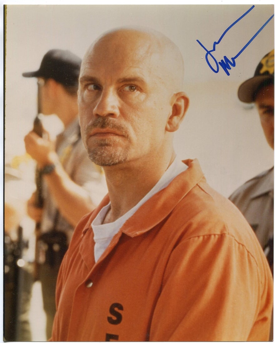 Photo John Malkovich Autographed 8x10: Photo John Malkovich Autographed 8x10 Get ready to own a piece of Hollywood history with this stunning 8x10 photo of John Malkovich, personally signed in blue sharpie. Authenticated by renowned expert