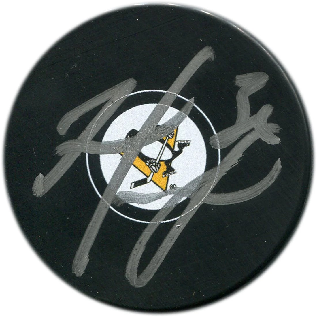 Matt Murray Autographed Penguins Puck: Matt Murray Autographed Penguins Puck Get ready to add a touch of NHL history to your collection with this authentic Matt Murray autographed Pittsburgh Penguins puck! Signed in silver sharpie across t
