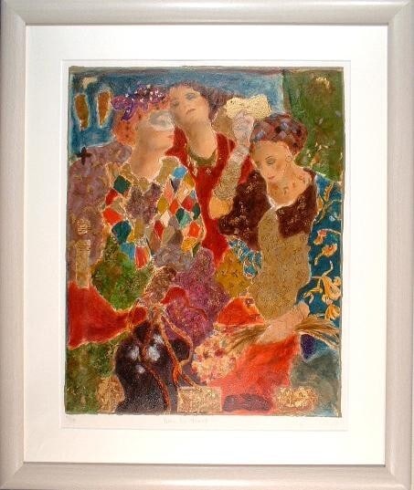 Roy Fairchild - Limited Edition Silkscreen Print from 'From The Heart', Signed and Framed: Roy Fairchild - Limited Edition Silkscreen Print from 'From The Heart', Signed and Framed Experience the vibrant expression of Roy Fairchild-Woodard's art with this stunning limited edition silkscreen