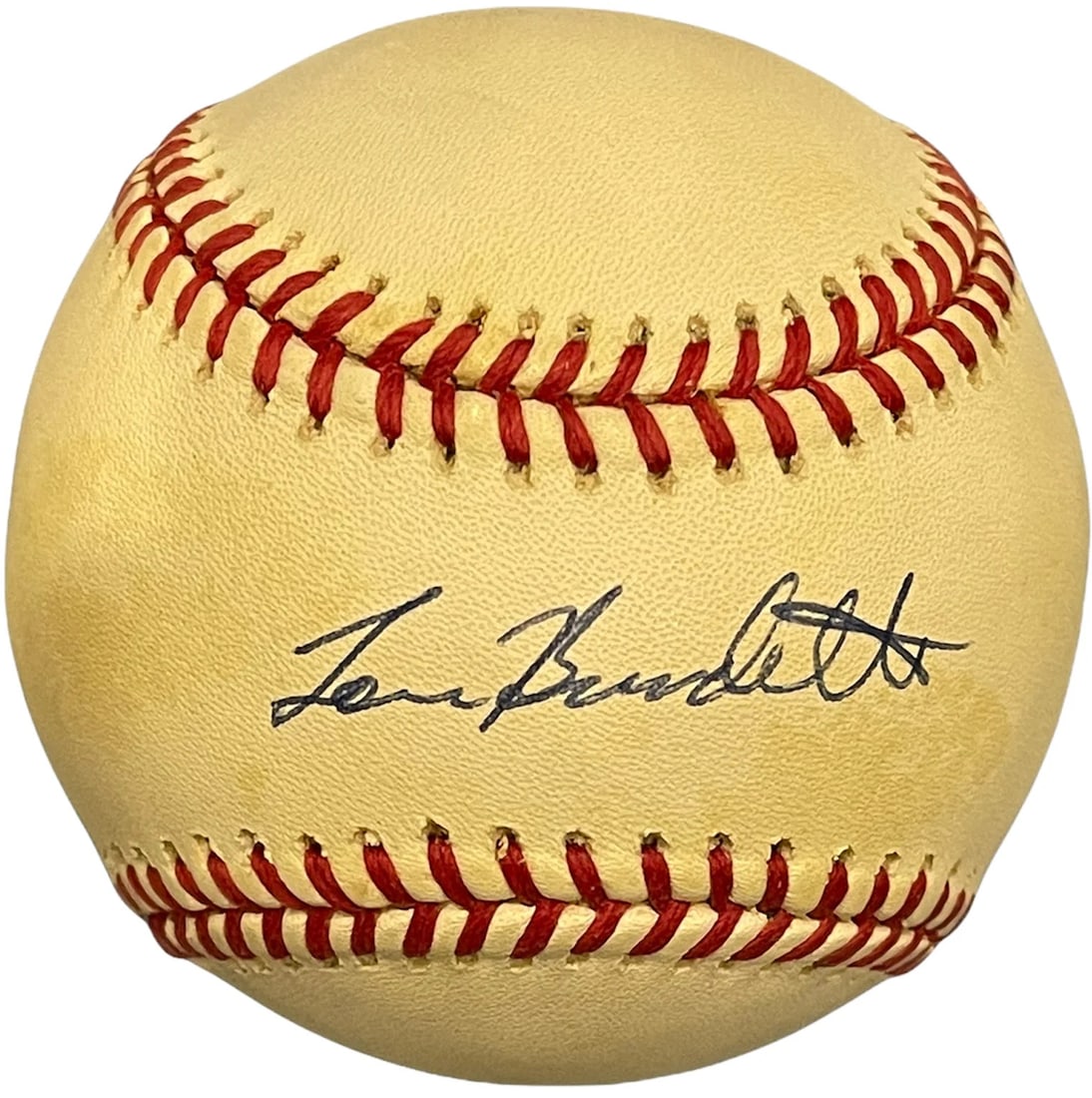 (JSA) Lou Burdette Autographed Official Baseball: (JSA) Lou Burdette Autographed Official Baseball Get ready to own a piece of baseball history with this autographed Official National League William White Baseball, signed by Lou Burdette in blue pen