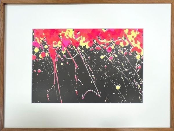 Issued Walasse Ting Lithograph Fireworks 1974 Large Artwork Signed Print Club: Issued Walasse Ting Lithograph Fireworks 1974 Large Artwork Signed Print Club Experience the vibrant energy of Walasse Ting's 1974 lithograph print, 'Fireworks', a stunning representation of the artis