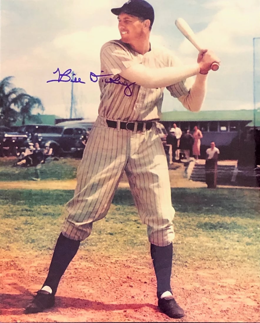 Photo Bill Dickey Autographed 8x10: Photo Bill Dickey Autographed 8x10 Meet the iconic Bill Dickey, legendary New York Yankees catcher, in this stunning 8x10 photo signed by him in sharpie. Authenticated by and verified with a Certifica
